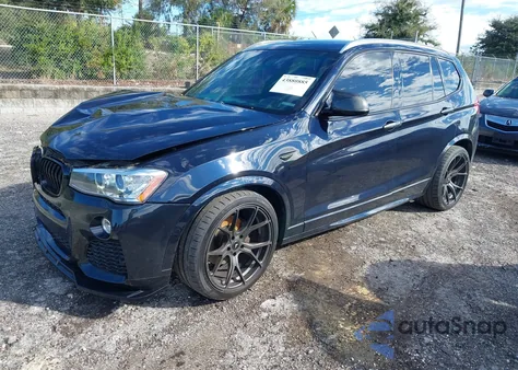 2017 BMW X3 Sdrive28I z USA, uszkodzony, nr VIN 5UXWZ7C38H0X42204